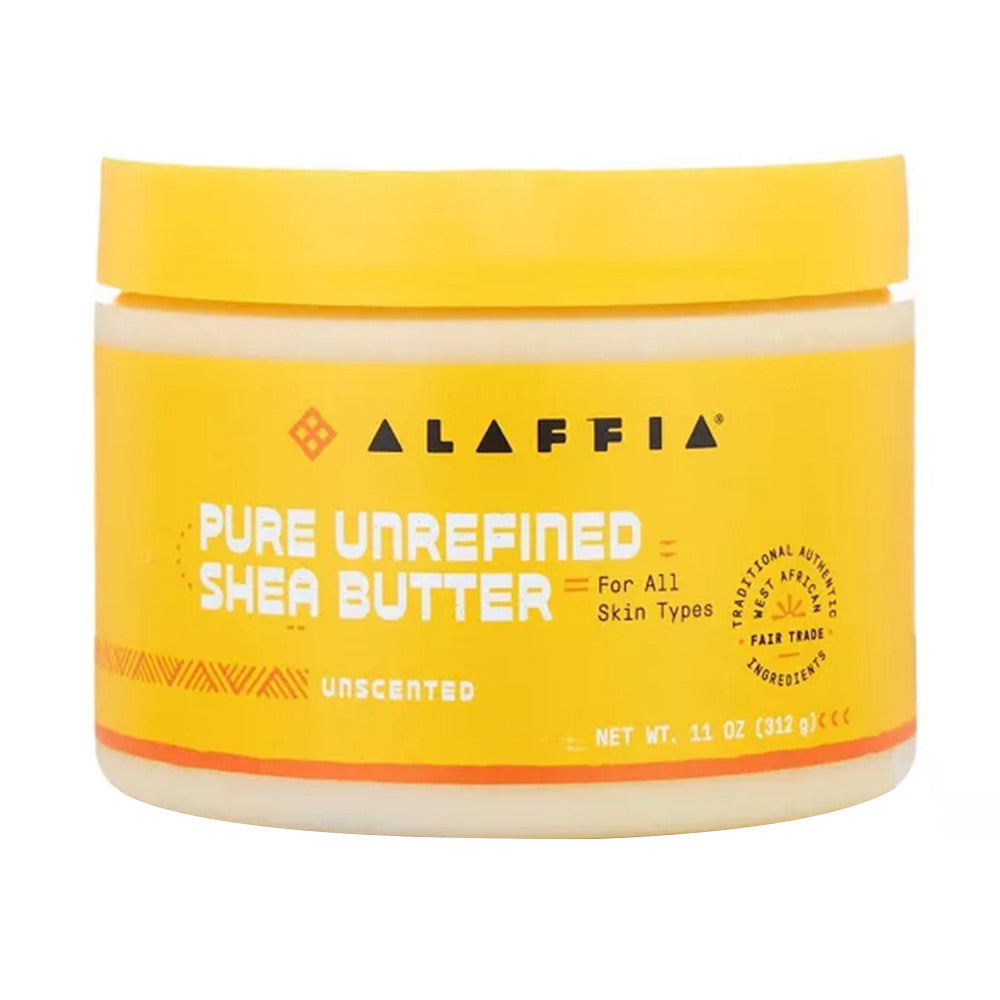 Alaffia Pure Unrefined Shea Butter, Unscented, 11 Oz